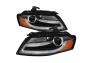 Spyder Black DRL LED Projector Headlights - Spyder 5081544