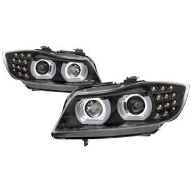 Spyder Black Projector Headlights With LED Turn Signal