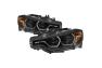 Spyder LED DRL Bar Black Projector Headlights - Spyder 5084347