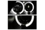 Spyder Black LED Halo Projector Headlights - Spyder 5029676