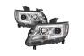 Spyder LED DRL Bar Chrome Projector Headlights - Spyder 5085276