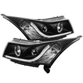 Spyder Black Light Tube DRL Projector Headlights