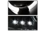 Spyder Black LED Halo Projector Headlights - Spyder 5009357