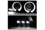 Spyder Smoke LED Halo Projector Headlights - Spyder 5078292