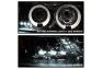 Spyder Chrome LED Halo Projector Headlights - Spyder 5009364