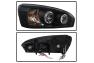 Spyder Black LED Halo Projector Headlights - Spyder 5042675
