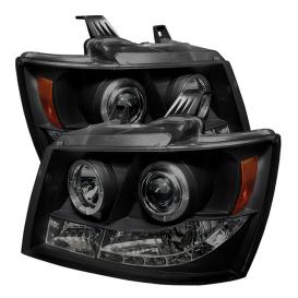 Spyder Smoke LED Halo Projector Headlights