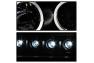 Spyder Black LED Halo Projector Headlights - Spyder 5009739