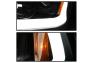 Spyder LED DRL Bar Black Projector Headlights - Spyder 5085245
