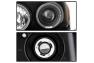 Spyder Black LED Halo Projector Headlights - Spyder 5009876