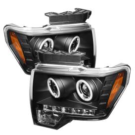 Spyder Black CCFL Halo Projector Headlights