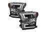 Spyder Black Light Bar DRL Projector Headlights - Spyder 5083531