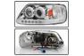 Spyder Chrome LED Halo Projector Headlights - Spyder 5010278