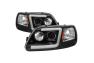 Spyder Version 2 LED DRL Bar Black Projector Headlights - Spyder 5084538