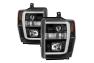 Spyder Version 2 LED DRL Bar Black Projector Headlights - Spyder 5084477