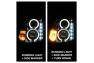 Spyder Black LED Halo Projector Headlights with DRL - Spyder 5011060