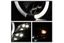 Spyder Black LED Halo Projector Headlights with DRL - Spyder 5011060
