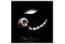 Spyder Black LED Halo Projector Headlight with DRL - Spyder 5038036