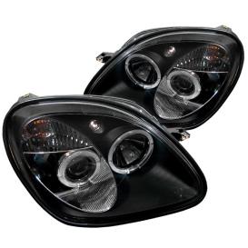 Spyder Black LED Halo Projector Headlights