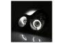 Spyder Black LED Halo Projector Headlights - Spyder 5011275