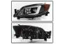 Spyder Black Light Bar DRL Projector Headlights - Spyder 5083944