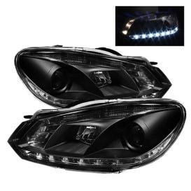 Spyder Black DRL Projector Headlights