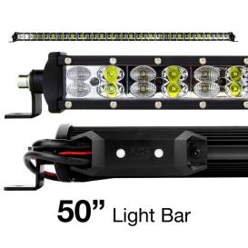   XKGLOW XK Glow RGBW Light Bar High Power Offroad Work/Hunting Light w/ Bluetooth Controller 50In