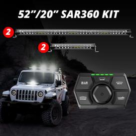   XKGLOW XK Glow SAR360 Light Bar Kit Emergency Search and Rescue Light System (2)52In (2)20In