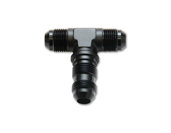 Vibrant Performance -12AN Bulkhead Adapter Tee Fitting - Anodized Black Only - Vibrant Performance 10621