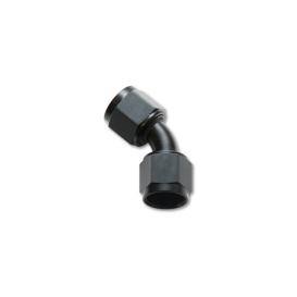 Vibrant Performance -6AN X -6AN Female Flare Swivel 45 Deg Fitting ( AN To AN ) -Anodized Black Only