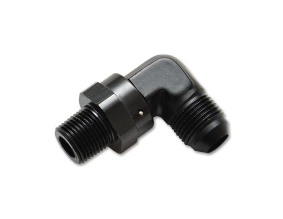 Vibrant Performance -8AN to 3/8in NPT Male Swivel 90 Degree Adapter Fitting - Vibrant Performance 11357