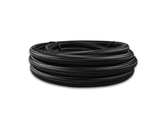 Vibrant Performance -10 AN Black Nylon Braided Flex Hose .56in ID (50 foot roll) - Vibrant Performance 12000