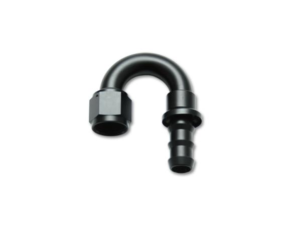 Vibrant Performance -4AN Push-On 180 Deg Hose End Fitting - Aluminum - Vibrant Performance 22804