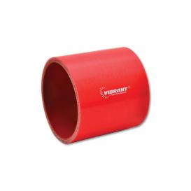 Vibrant Performance 4 Ply Reinforced Silicone Straight Hose Coupling - 2.25in I.D. x 3in long (RED)