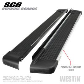 Westin 6" SG6 Black Running Boards with Chrome Trim