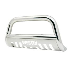3" E-Series Polished Bull Bar with Skid Plate