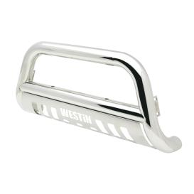 3" E-Series Polished Bull Bar with Skid Plate
