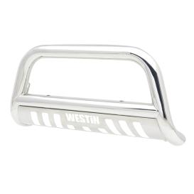 3" E-Series Polished Bull Bar with Skid Plate