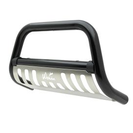 Westin 3" Ultimate Black Bull Bar with Brushed Skid Plate