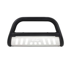 Westin 3" Ultimate Black Bull Bar with Brushed Skid Plate