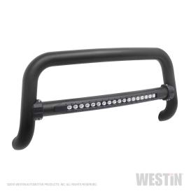 Westin 3.5" Black Contour LED/DRL Bull Bar w/o Skid Plate