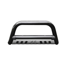 Westin 3" Ultimate Black Bull Bar with Brushed Skid Plate