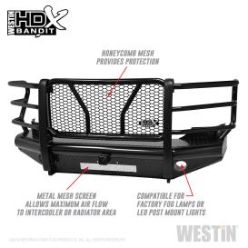 Westin HDX Bandit Full Width Front HD Bumper with Grille Guard