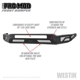 Westin Pro-Mod Full Width Textured Black Front Modular Bumper