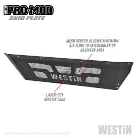 Westin Pro-Mod Black Front Bumper Skid Plate