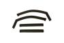 Westin In-Channel Smoke Front and Rear Window Deflectors - Westin 72-39421