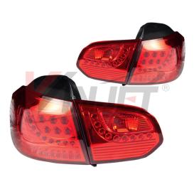 Winjet Chrome/Red LED Tail Lights