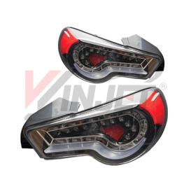 Winjet Glossy Black/Clear LED Tail Lights