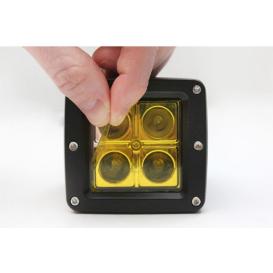   Lamin-X 1-Pc Hella Optilux Cube 4 LED Driving / Flood Light Film