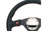 NRG Innovations 3-Spoke Reinforced Sport Steering Wheel with Dual Buttons